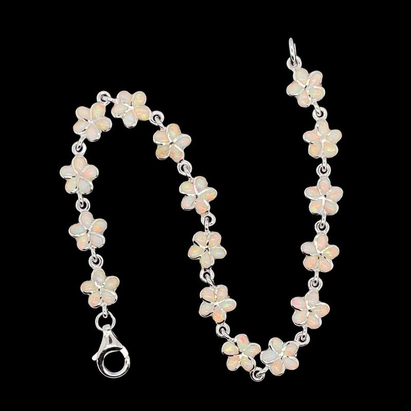 Opal Flower Bracelet