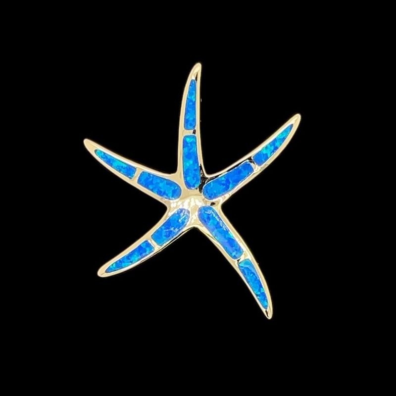 Opal Starfish Pendant