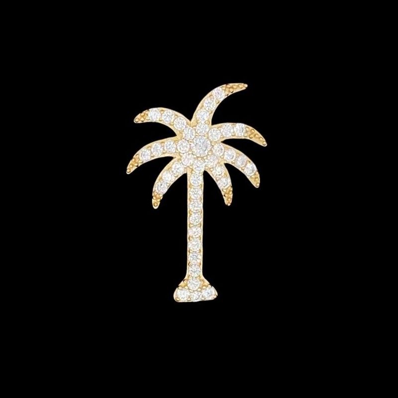 Cubic Zirconia Palm Tree Pendant