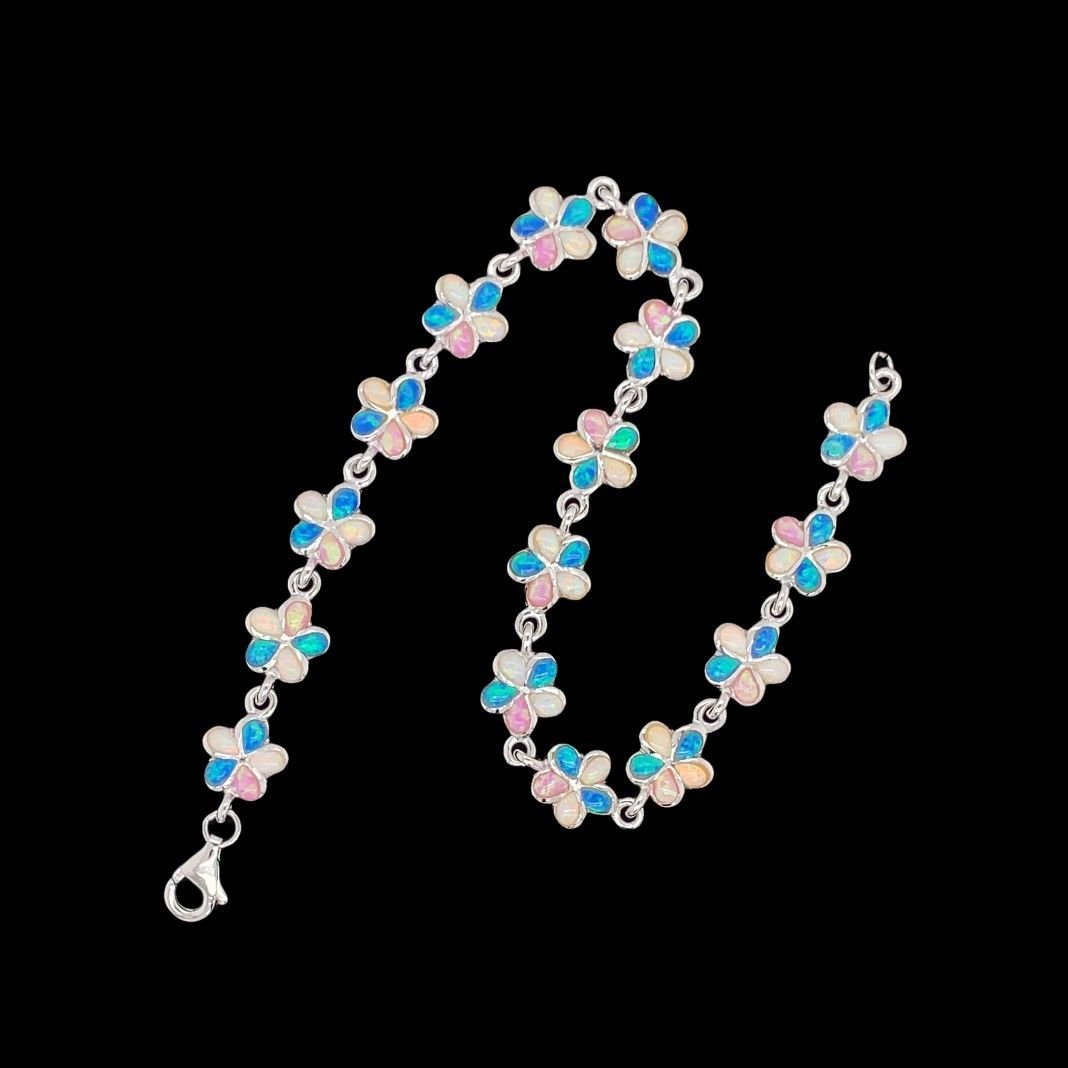 Opal Flower Bracelet