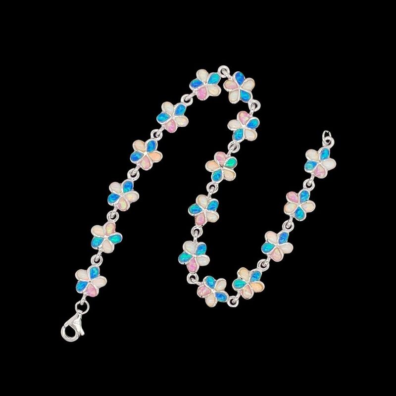 Opal Flower Bracelet