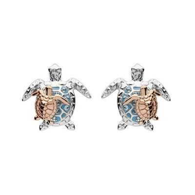 Silver Turtle Earrings