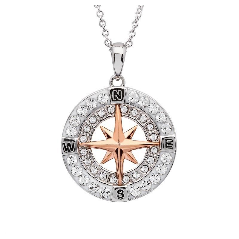 Rose Compass Necklace