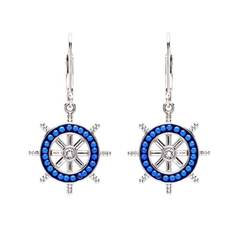 Ships Wheel Earrings