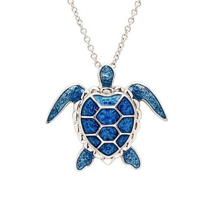 Enamel Turtle Necklace