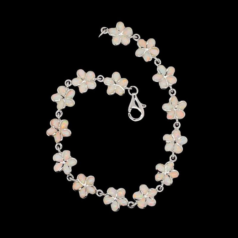 Opal Flower Bracelet