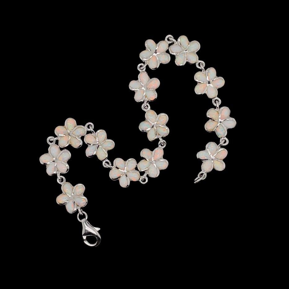 Opal Flower Bracelet