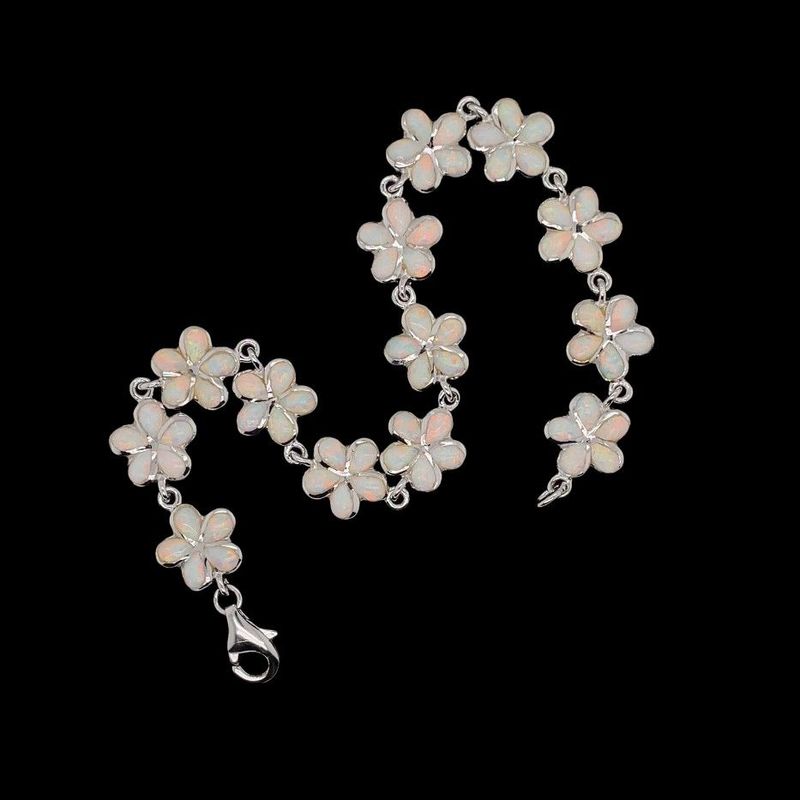 Opal Flower Bracelet