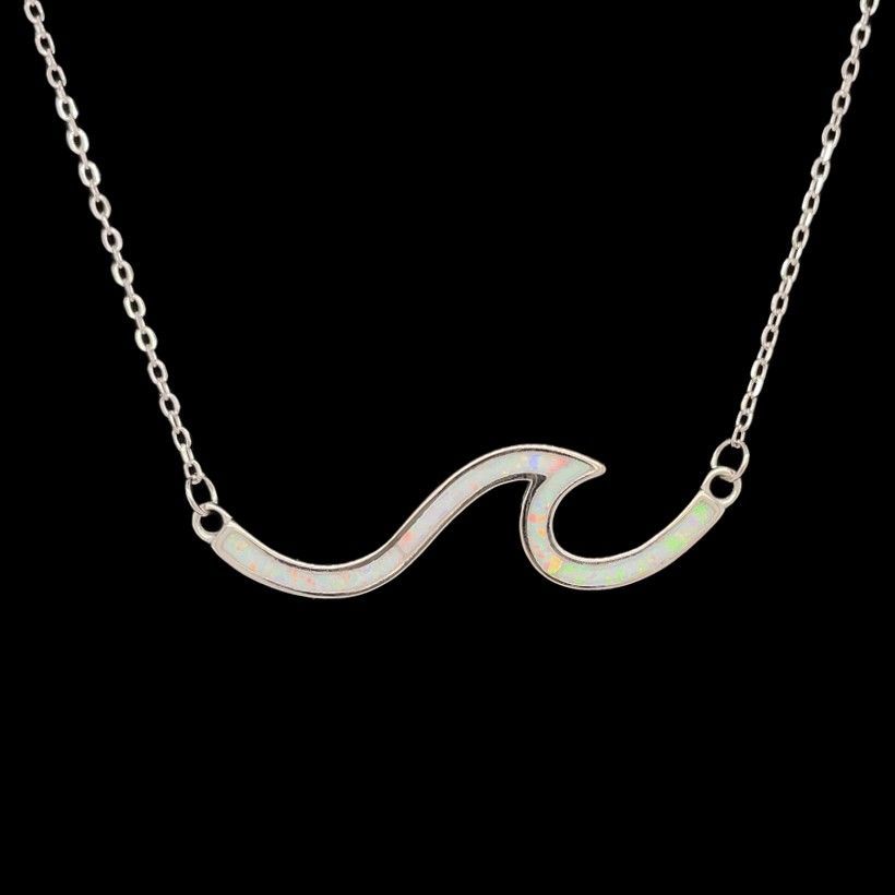 Opal Wave Necklace