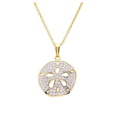 14kt Gold Vermeil Sand Dollar Necklace