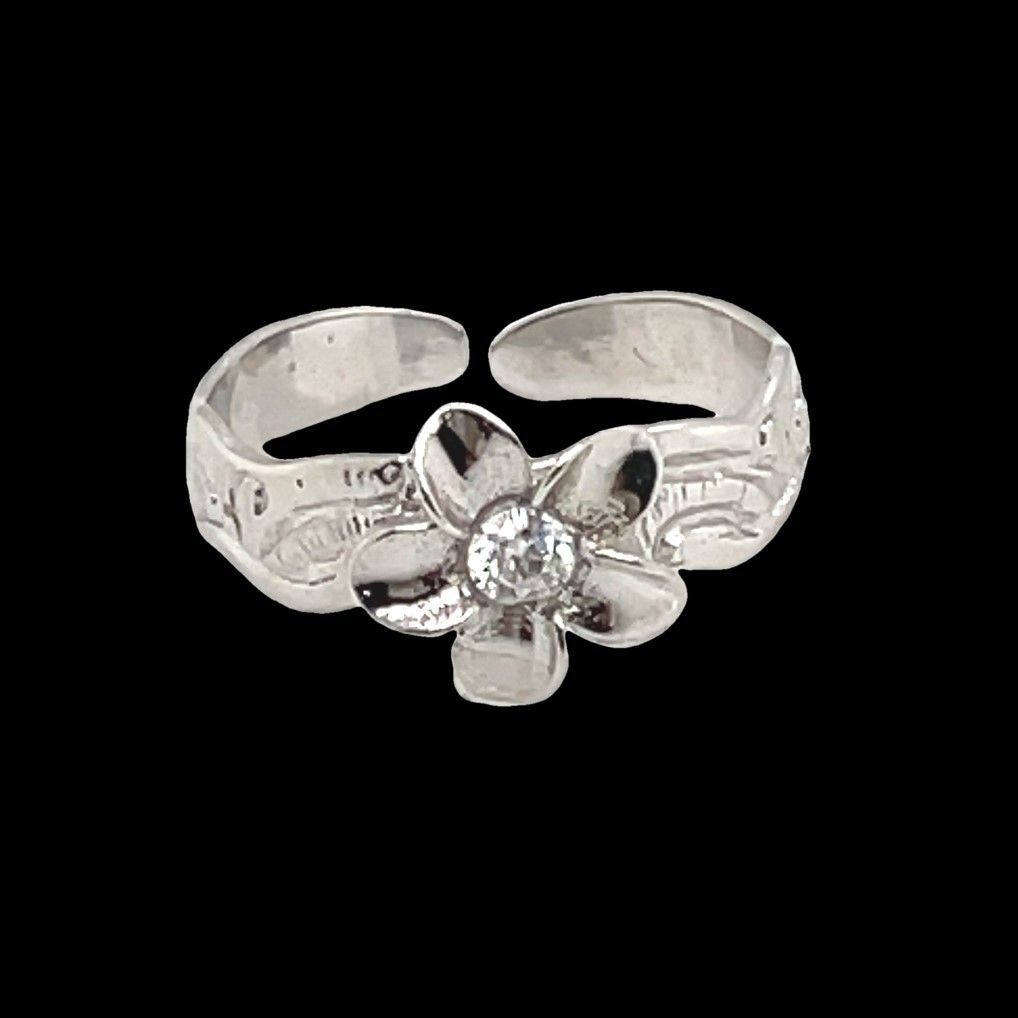 Toe Ring Flower Scroll