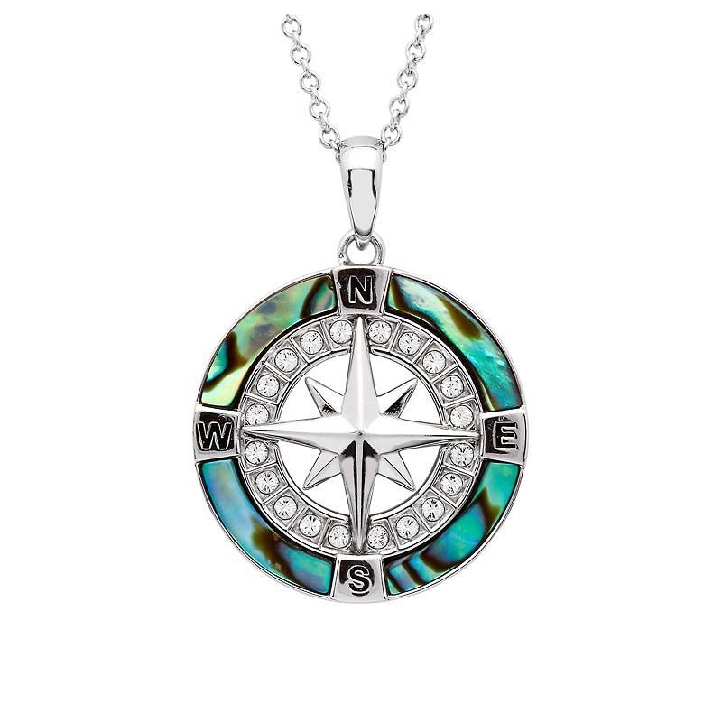 Abalone Compass Pendant