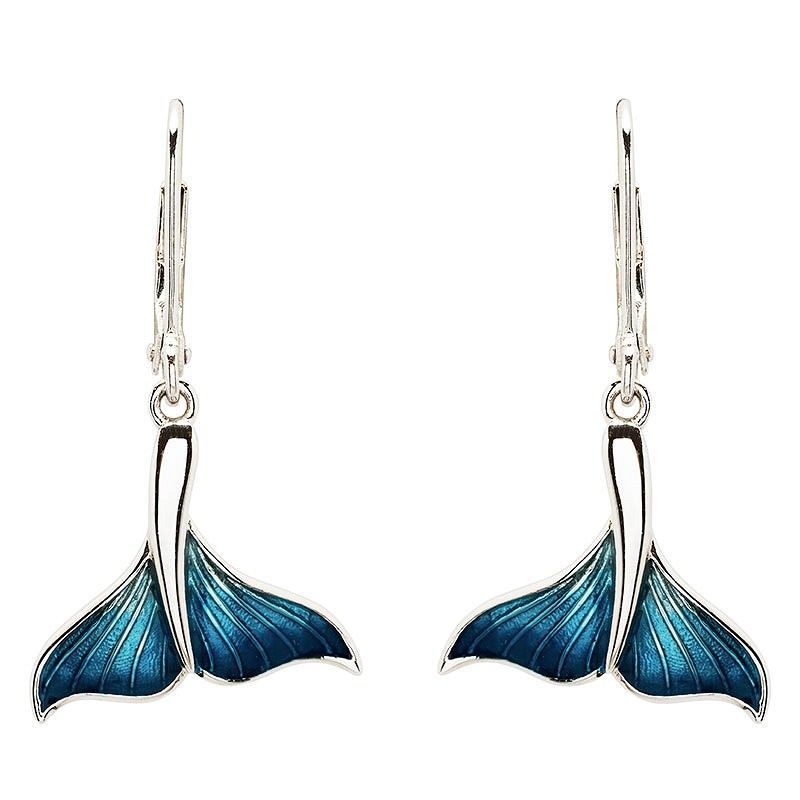 Enamel Tail Earrings