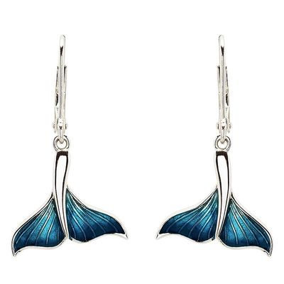 Enamel Tail Earrings