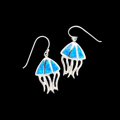 Opal Jellyfish Earrings