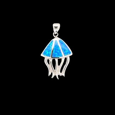 Opal Jellyfish Pendant