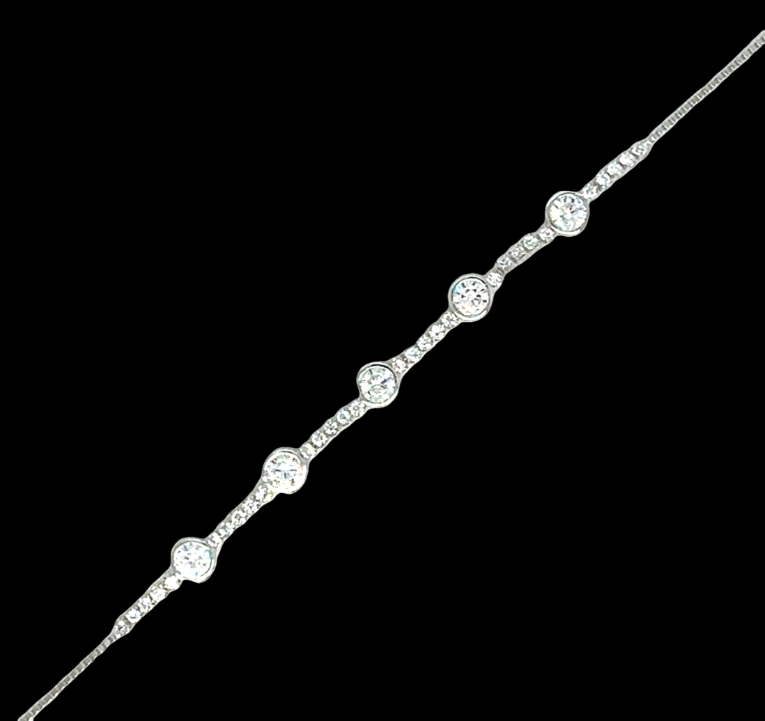Elegant Sterling Silver Bracelet
