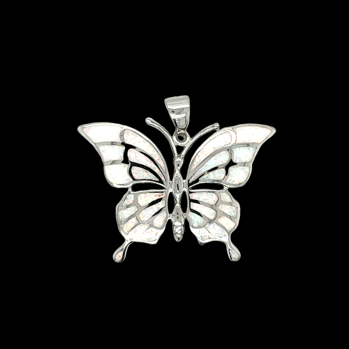 Opal Butterfly Pendant