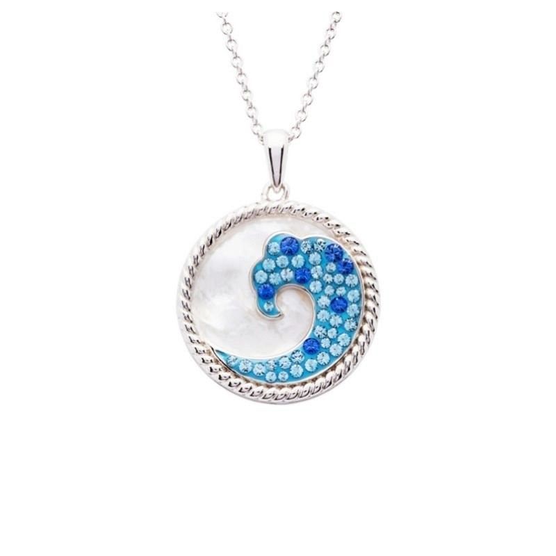 Mother Of Pearl Wave Necklace