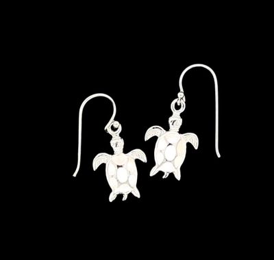 Opal Turtle Earrings