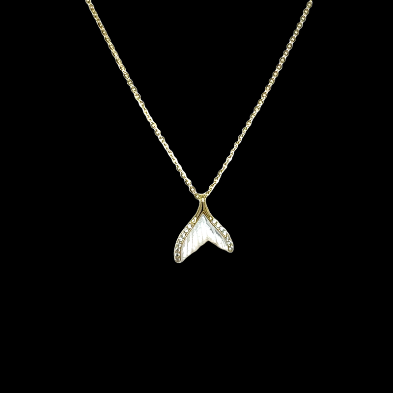 Mother Of Pearl Tail Necklace