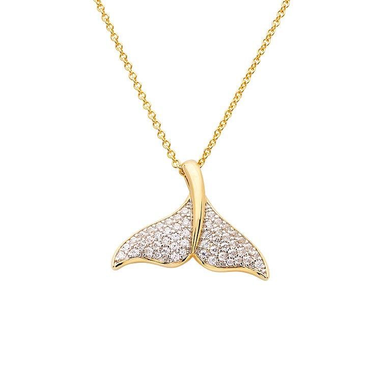 14kt Gold Vermeil Tail Necklace