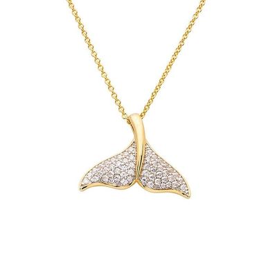 14kt Gold Vermeil Tail Necklace