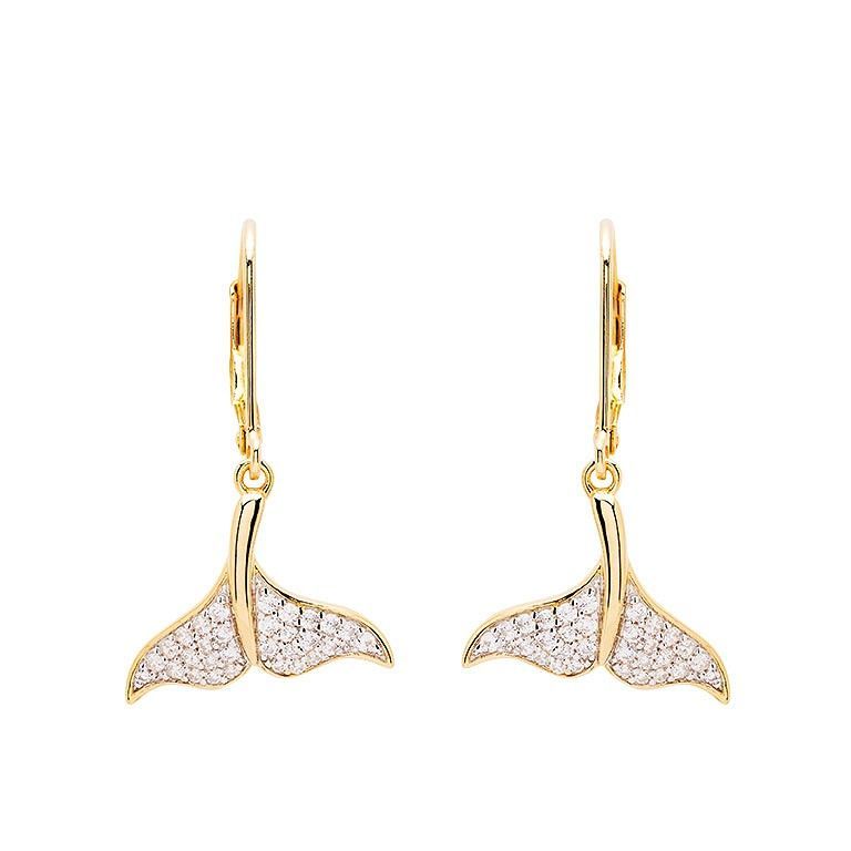 14kt Gold Vermeil Tail Earrings