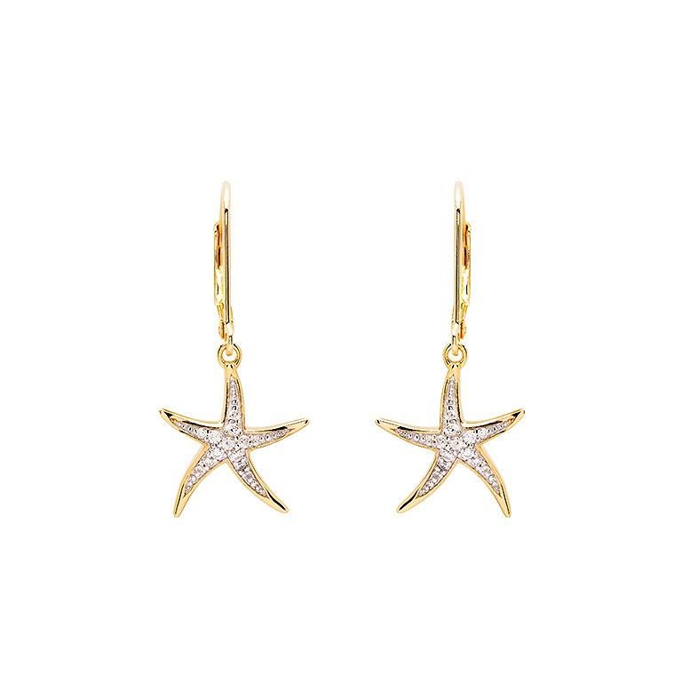 14kt Vermeil Starfish Earrings