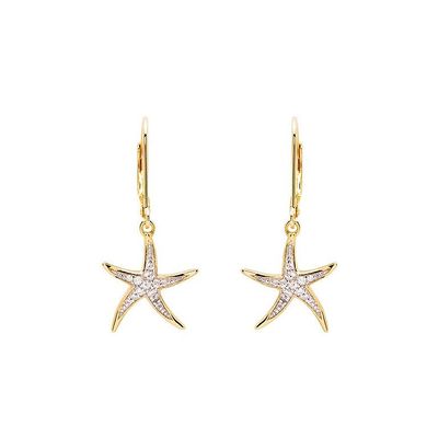 14kt Vermeil Starfish Earrings