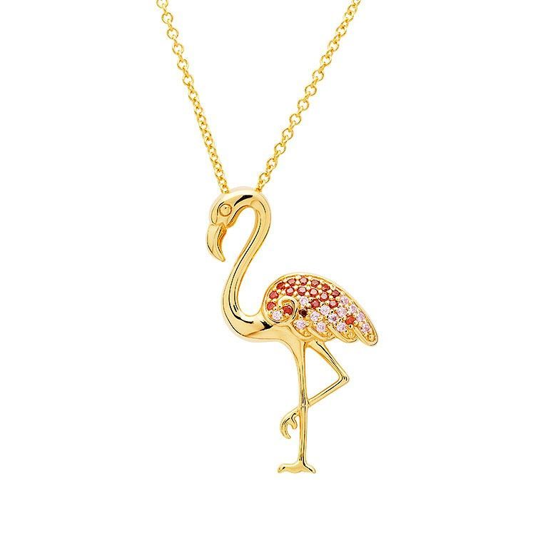 14kt Vermeil Flamingo Necklace