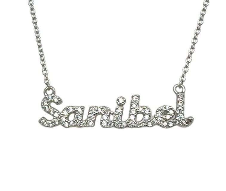 The Sanibel Script Cubic Zirconia Necklace