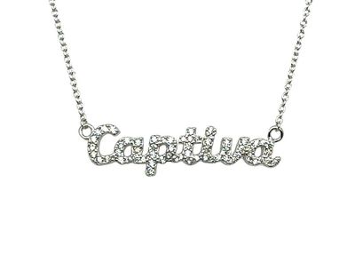 The Captiva Script Cubic Zirconia Necklace