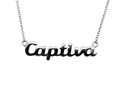 The Captiva Script Necklace