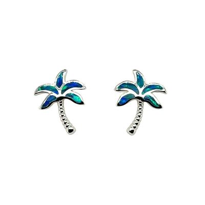 Opal Palm Tree Earrings