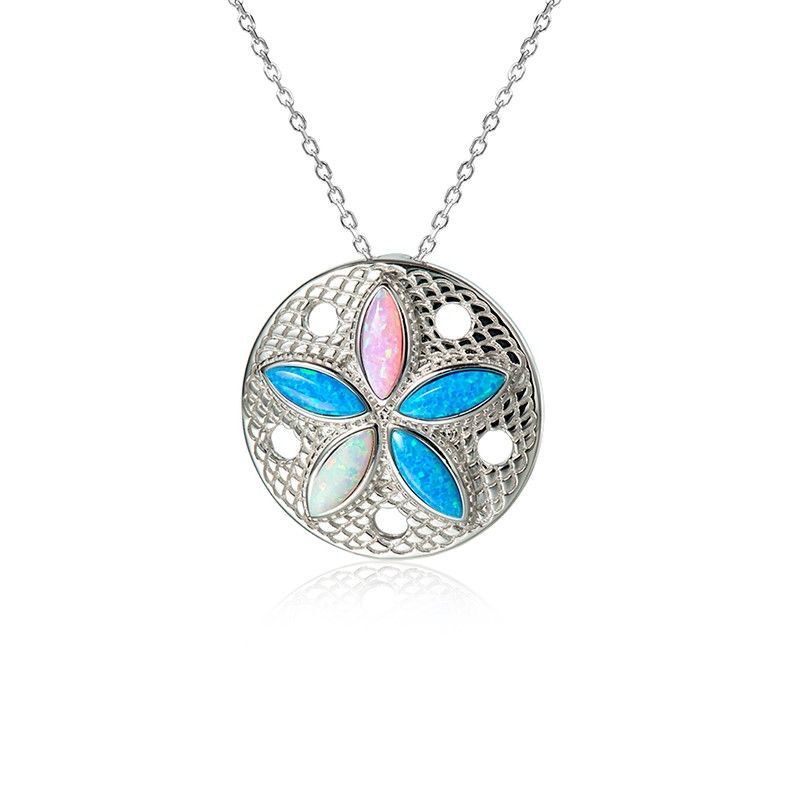 Opal Sand Dollar Necklace