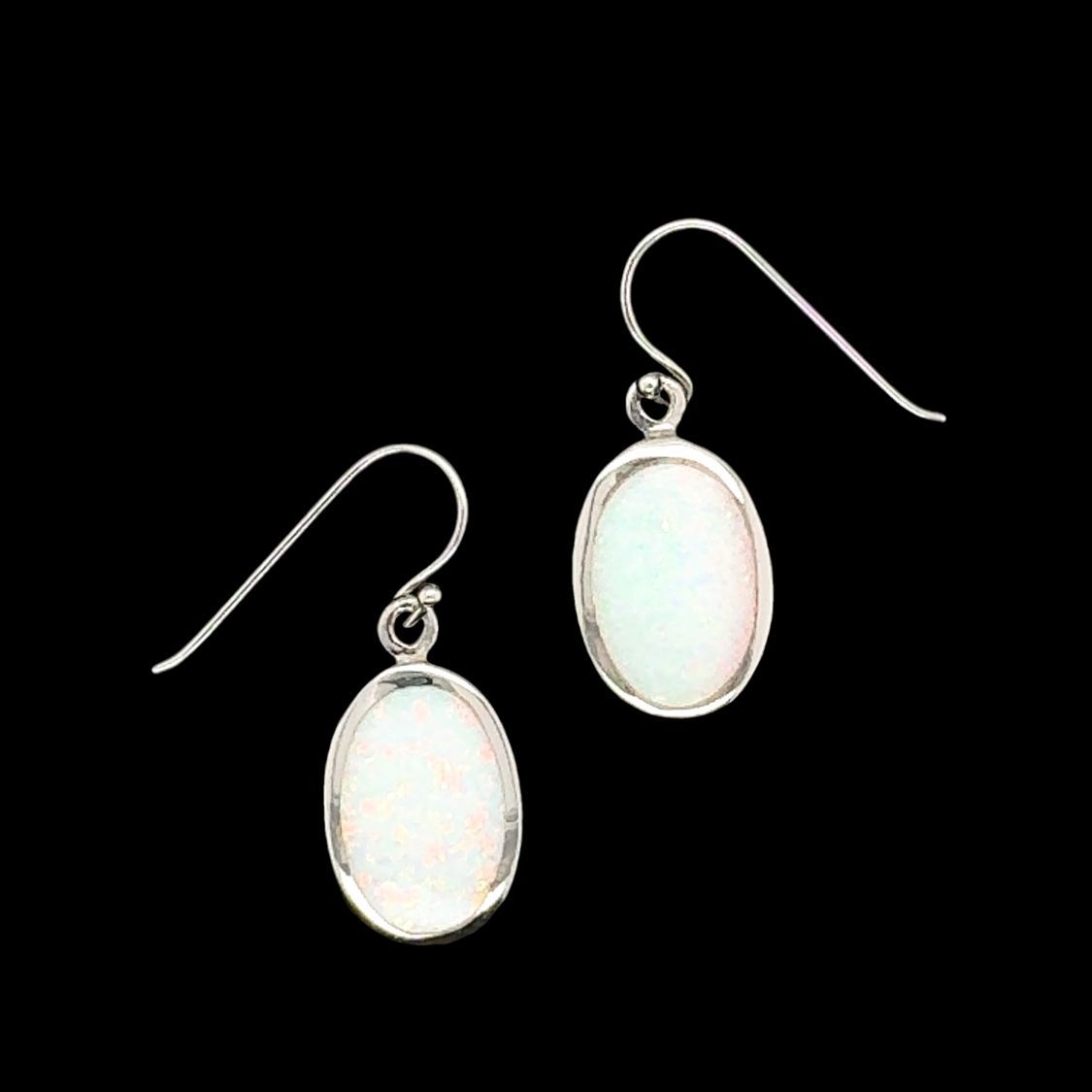 Opal Oval Earrings