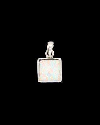 Opal Square Pendant