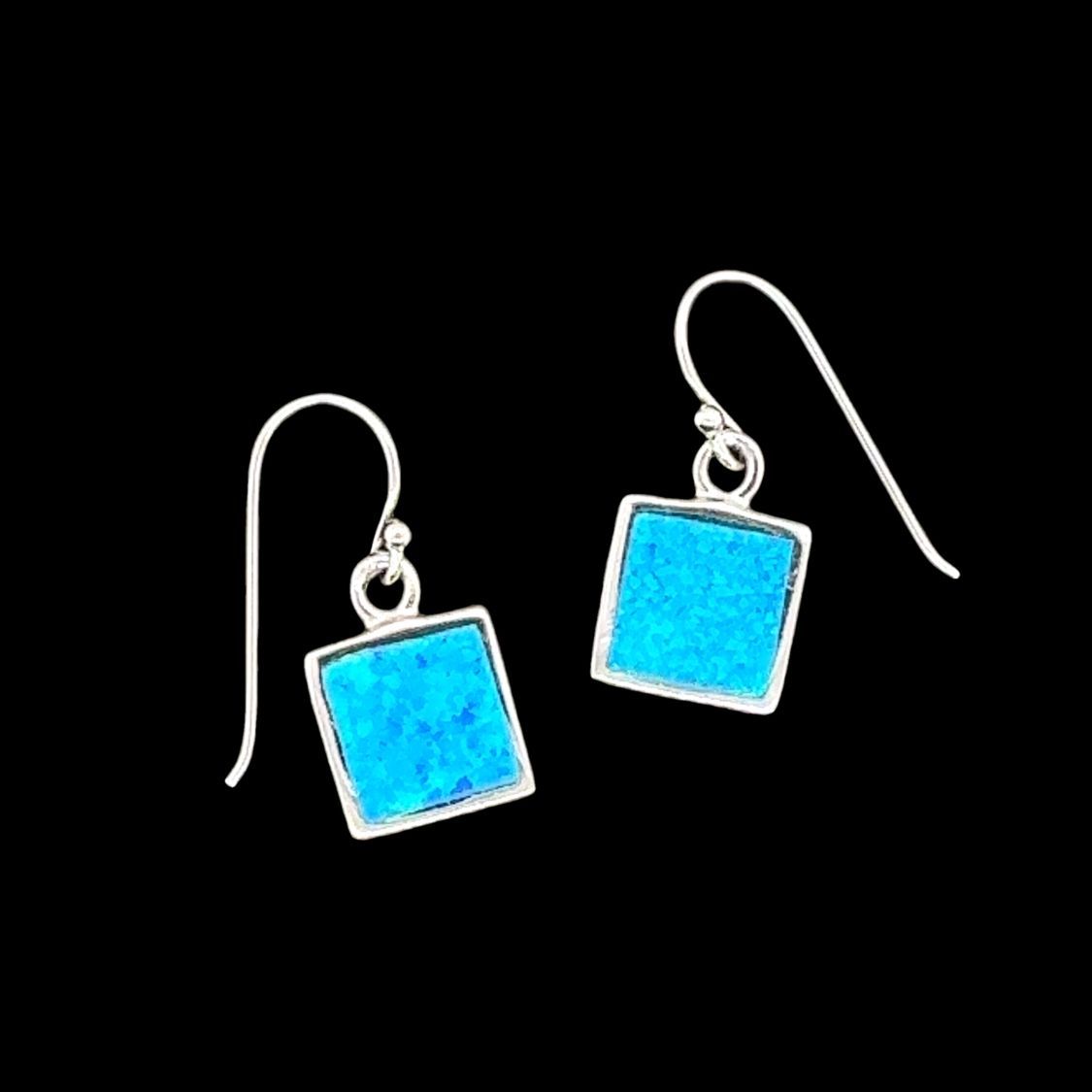 Opal Square Earrings