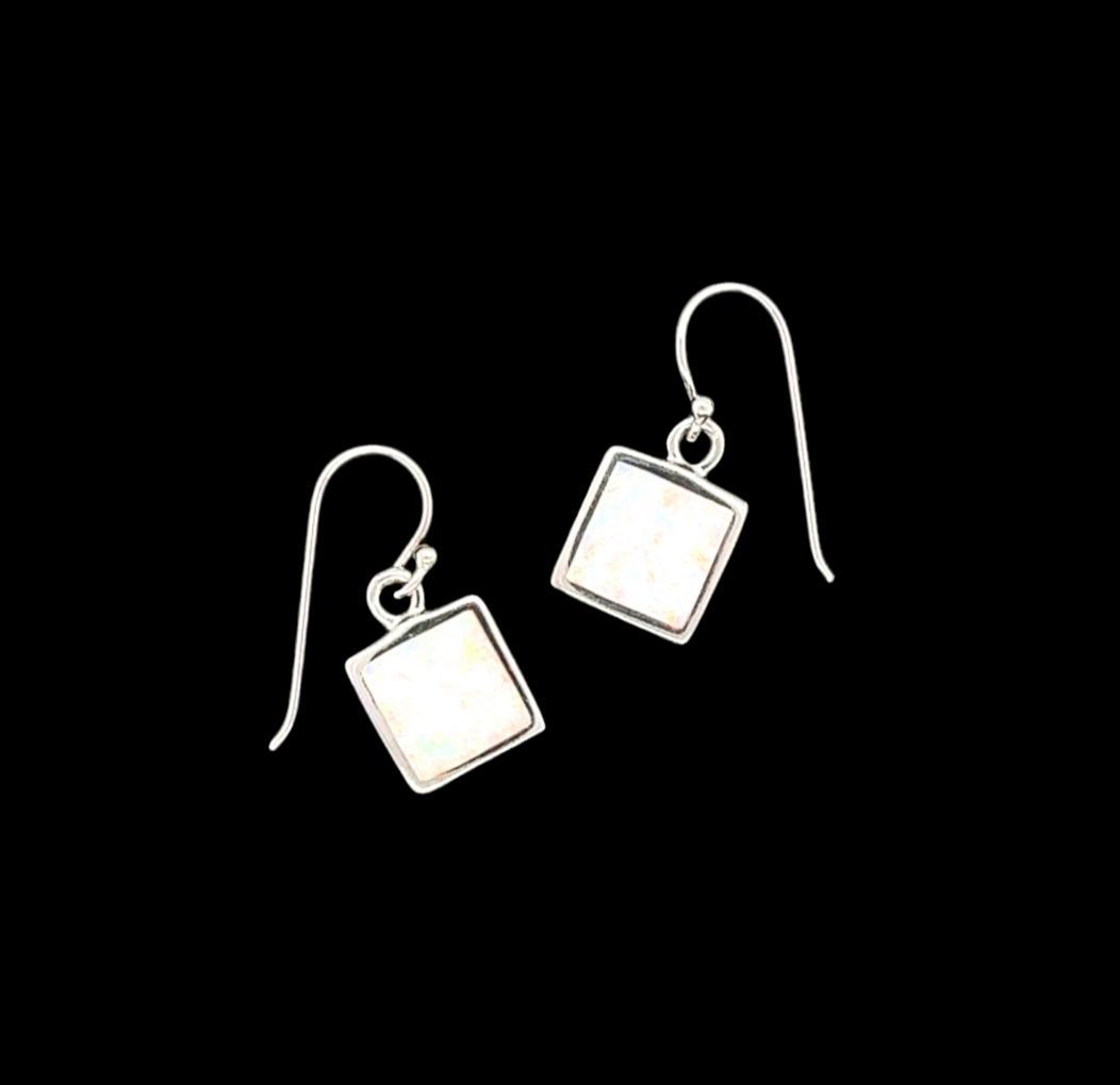 Opal Square Earrings
