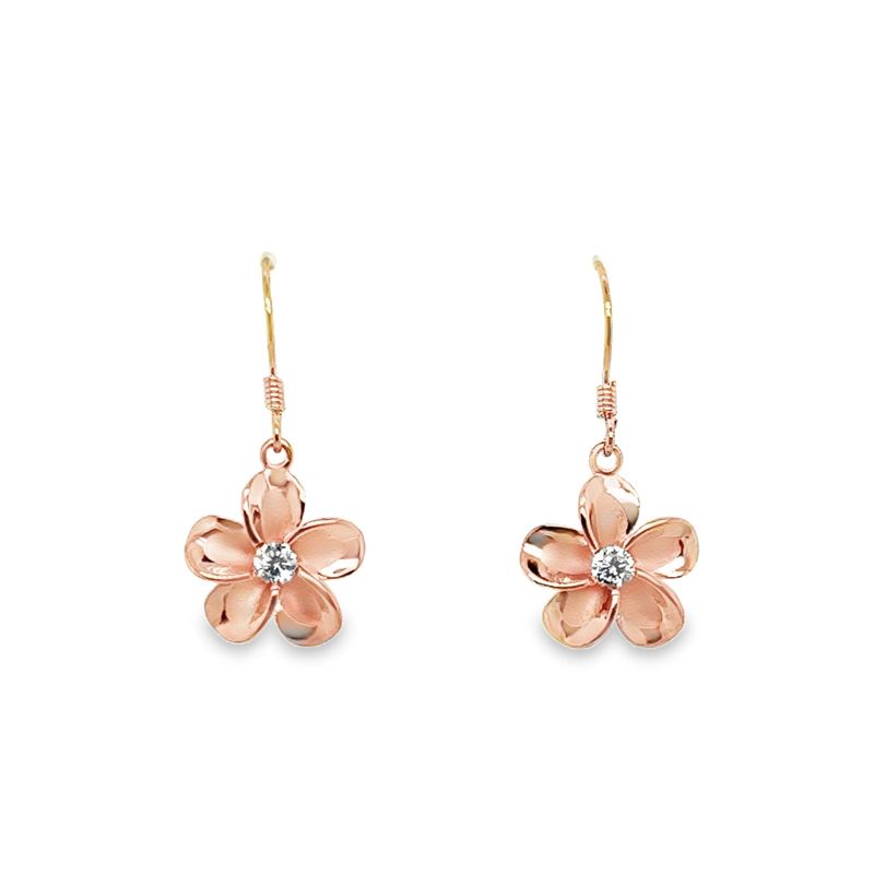Rose Gold Flower Earrings