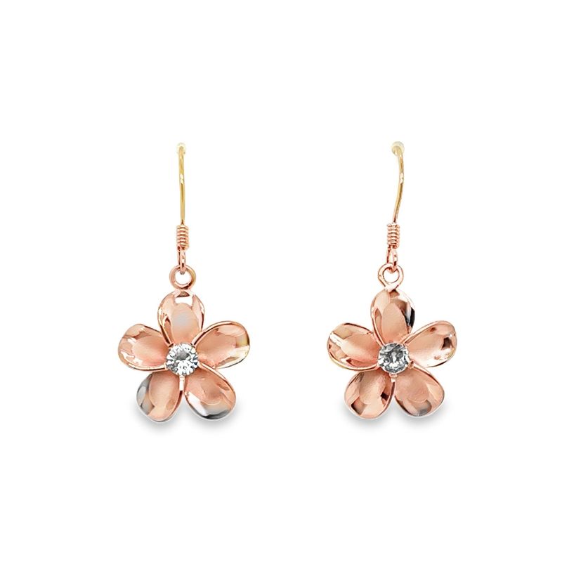Rose Gold Flower Earrings