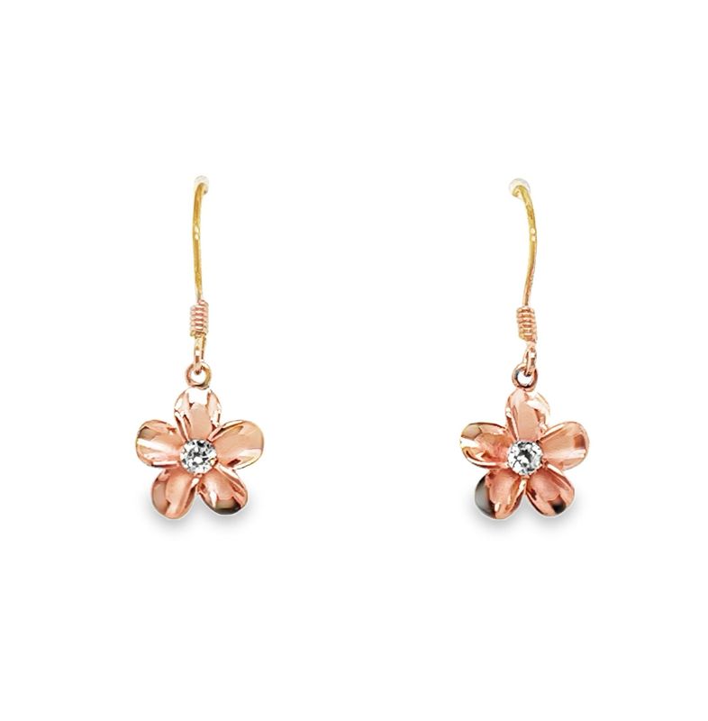 Rose Gold Flower Earrings