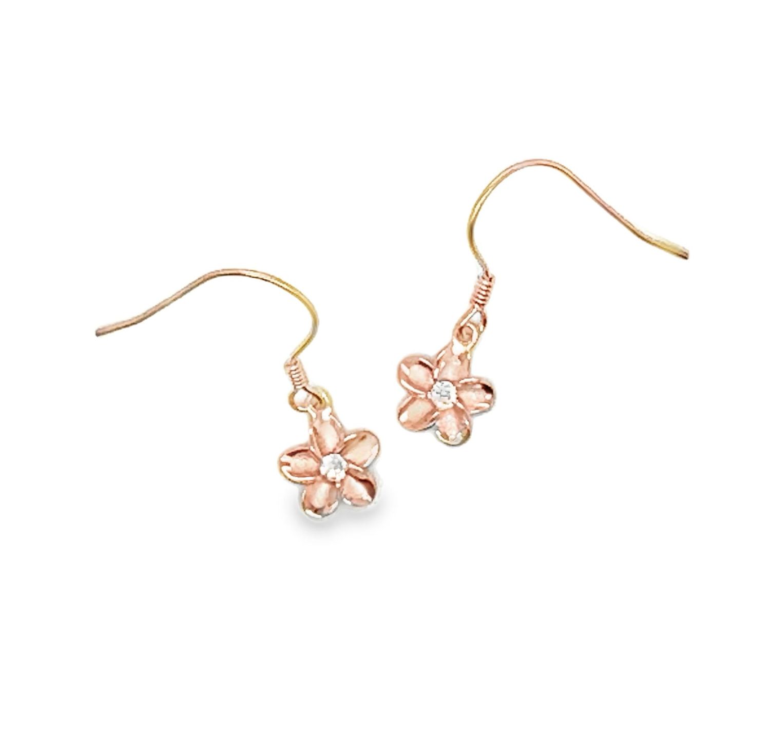 Rose Gold Flower Earrings