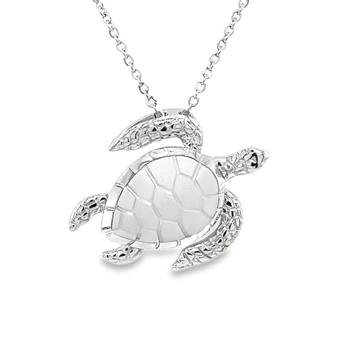 Sterling Silver Turtle Necklace