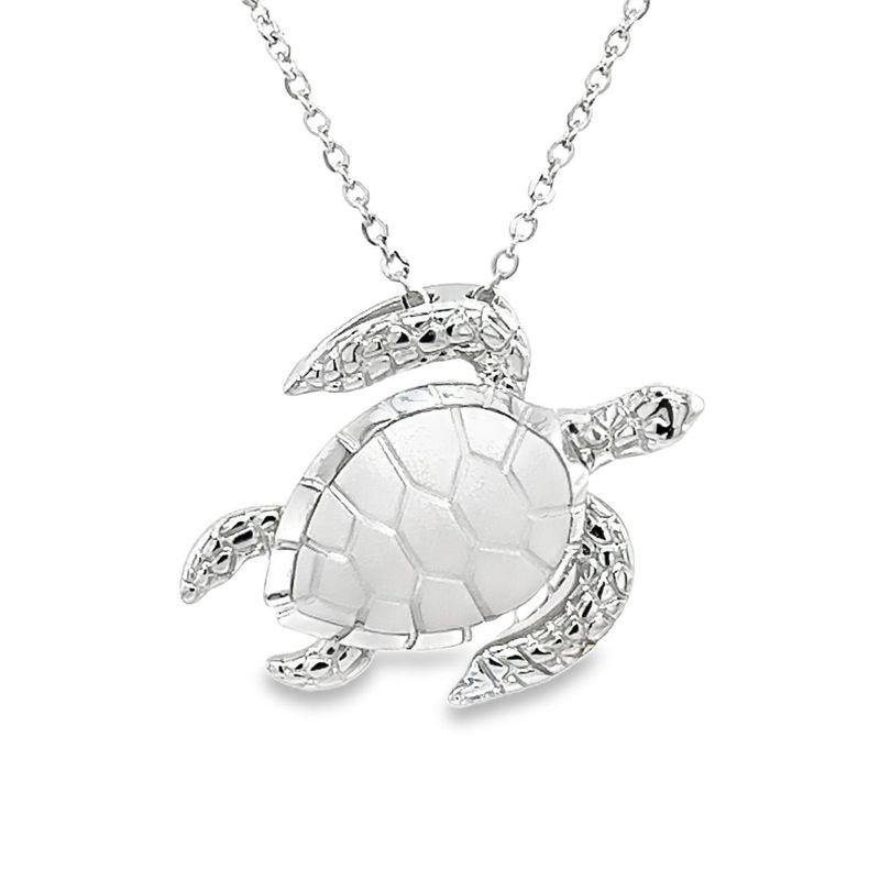 Sterling Silver Turtle Necklace