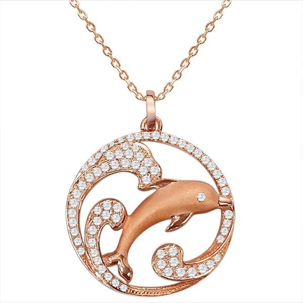Dolphin Wave Necklace