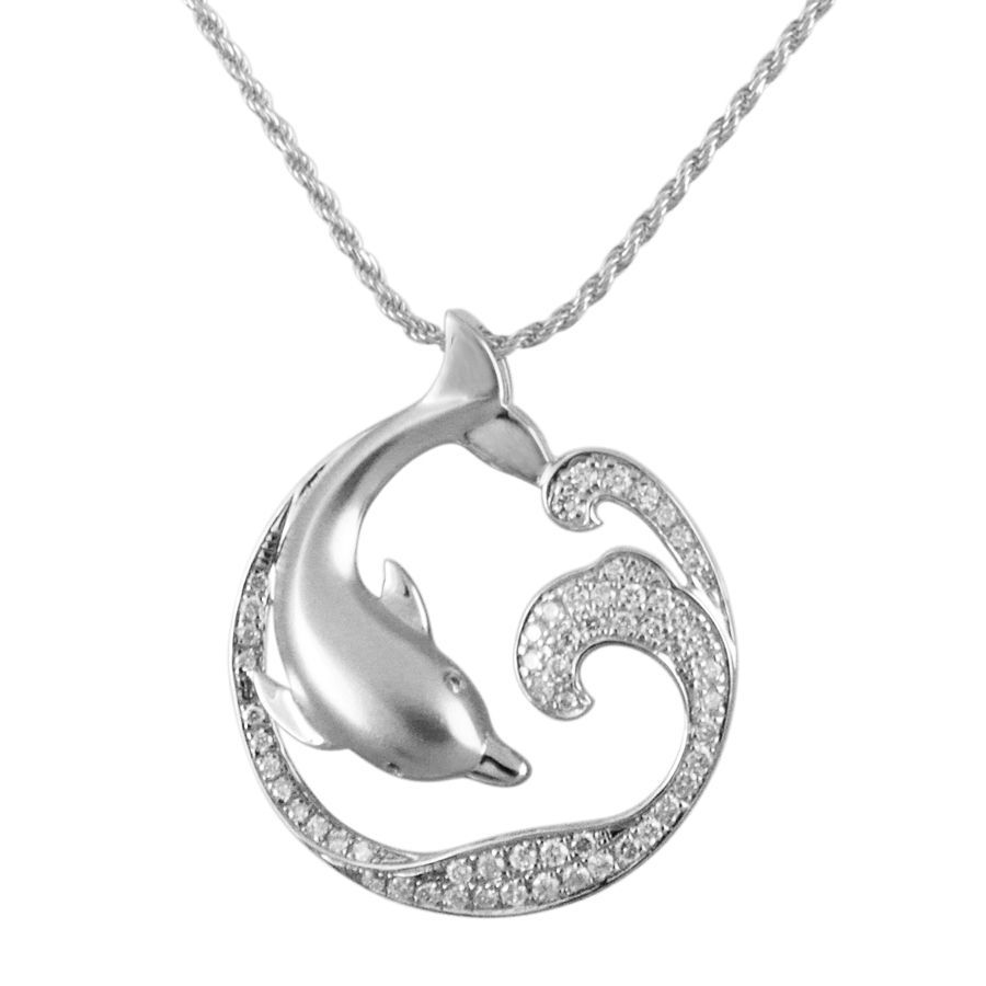 Dolphin Wave Necklace