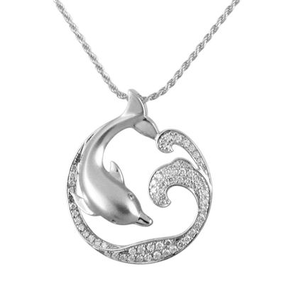 Dolphin Wave Necklace
