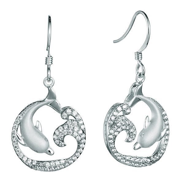 Dolphin Wave Earrings